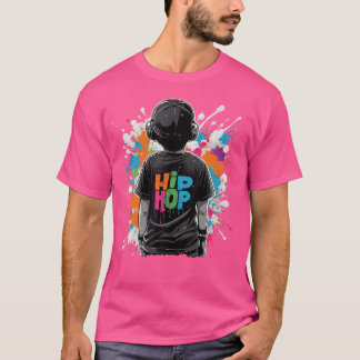 Camiseta Grafite Grunge Paint Splatters by Kid Vestindo Hip