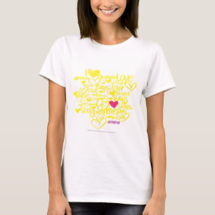 Camiseta Grafite Magenta-Amarelo