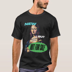 Camiseta Grafite Mona Lisa - Não para venda