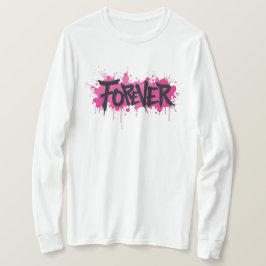 Camiseta Grafite rosa quente "FOREVER"