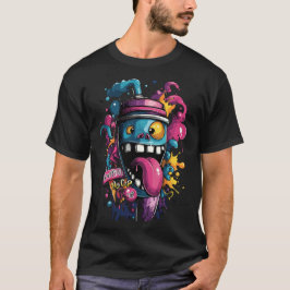 Camiseta Grafite sem pulverização de Boné pode ajustar o de