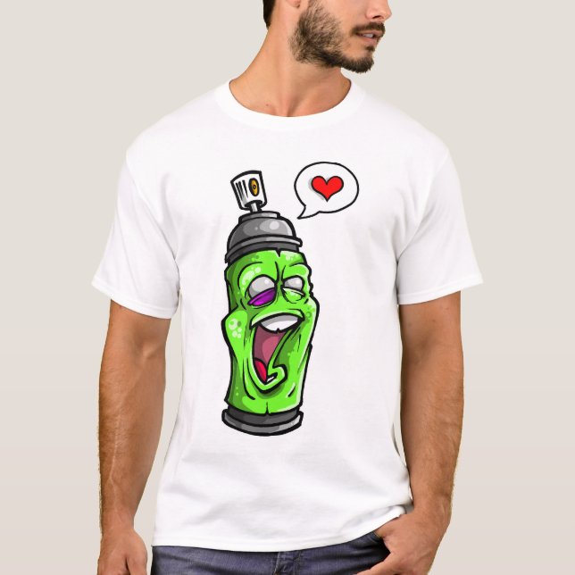 Camiseta Grafite Spray Paint Love T Shirt (Frente)