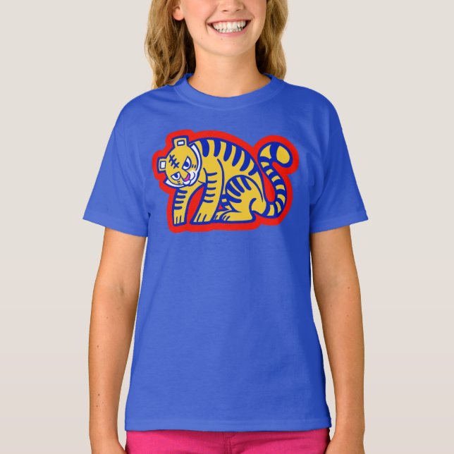 Camiseta Grafite Tiger Memphis Global Village Coffehouse (Frente)