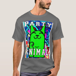 Camiseta Grafite verde para gatinhos
