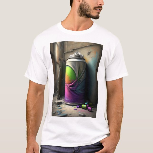 Camiseta Grafite Vibes: Arte de Rua que Lhe Fala (Frente)