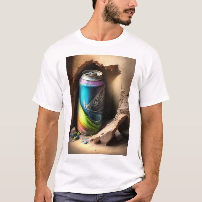 Camiseta Grafite Vibes: Arte de Rua que Lhe Fala (Frente)