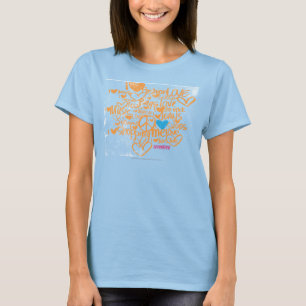 Camiseta Grafites Aqua-Alaranjados