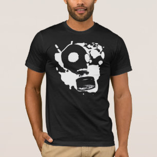 Camiseta Grafites da máscara de gás