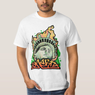 CAMISETA GRAFITES DE COSA NOSTRA NYC DA MULTIDÃO DA