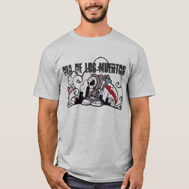 Camiseta Grafites do diâmetro De los muertos (Frente)