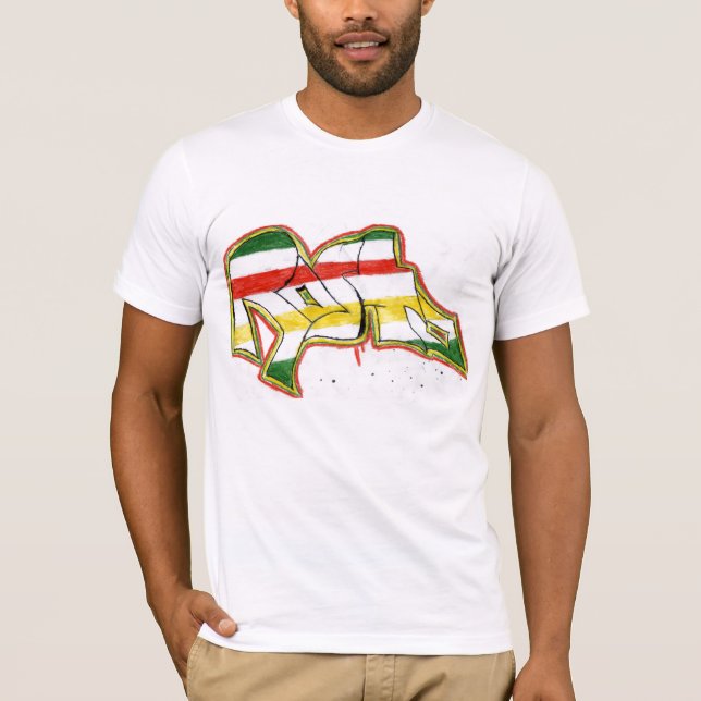 Camiseta grafites do rasta (Frente)