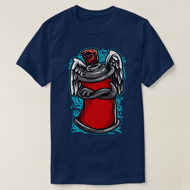 Camiseta Grafitti Spray Can (Frente do Design)