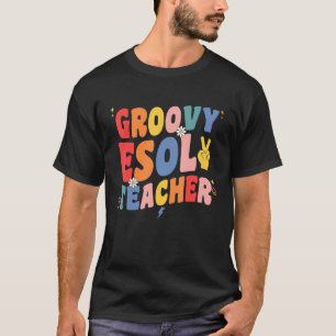 Camiseta Grafovy Esol Teacher Squad Retro Esol Teacher Stud