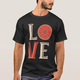 Camiseta Grafuito Amor Grafuito Fatia Fruta Grafite Grafite