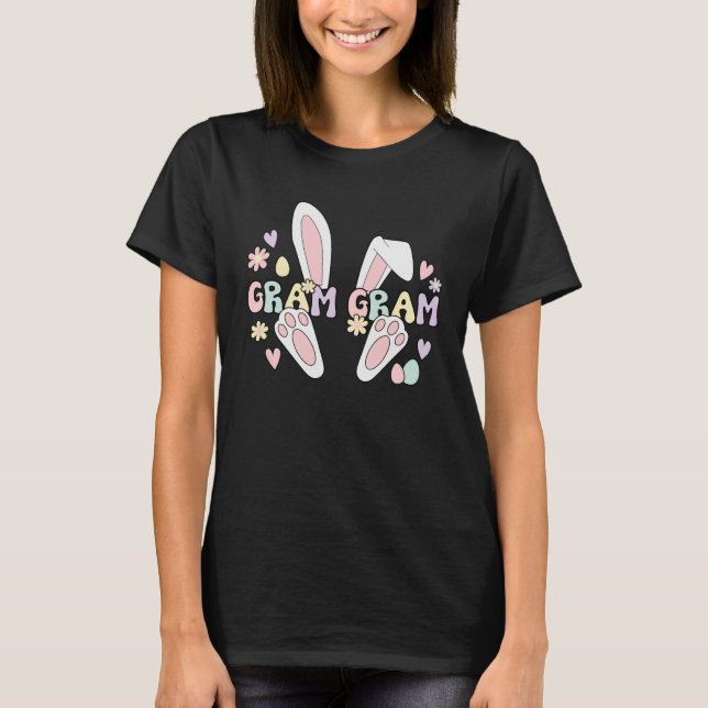 Camiseta Gram Gram Grandma Easter Bunny Gram Gram Grandma E (Frente)
