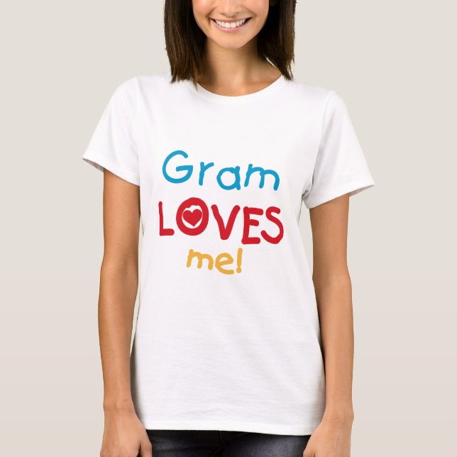 Camiseta Gram me ama T-shirts e presentes (Frente)