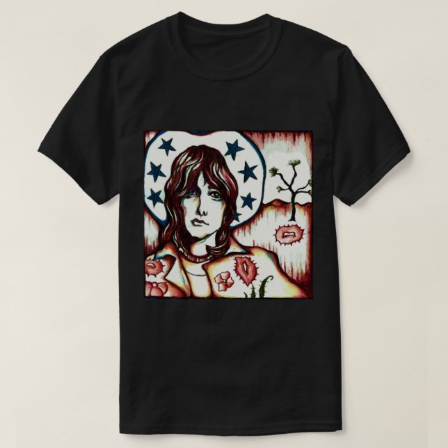 Camiseta Gram Parsons Joshua Tree Classic T-Shirt (Frente do Design)