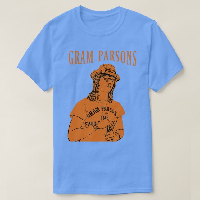 Camiseta Gram Parsons Retro (Frente do Design)
