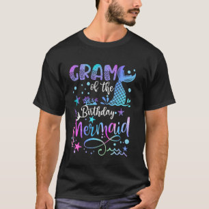 Camiseta Grama Da Festa De Aniversário Da Sereia De Anivers