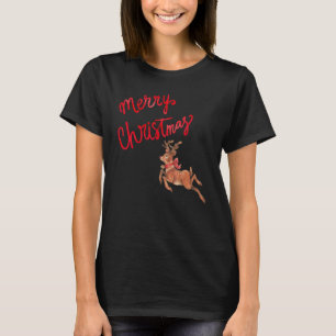 Camiseta Grama De Natal Feliz Para Mulheres