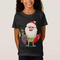 Grama Engraçada Papai Noel Com Roupa Conselho Surf