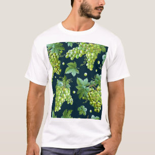 Camiseta Grama Verde: Padrão Escuro de Aquarela