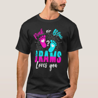 Camiseta Gramas Rosa Ou Azuis Te Ama Sexo Reveal Baby Pa