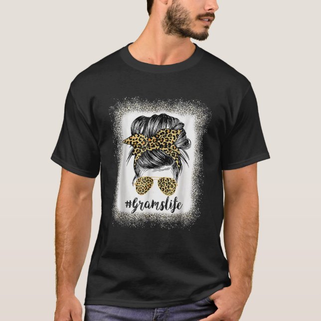 Camiseta Gramas Sangradas Vida Leopardo Mensagem Mulheres M (Frente)
