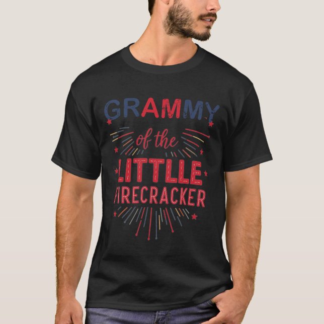 Camiseta Gramática Do Pequeno Firecracker No 4 De Julho De  (Frente)