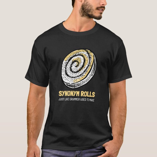 Camiseta Gramática Inglesa - Sinônimo Roll (Frente)