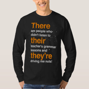 Camiseta Gramática Lições Professora Gramática Correta Gram