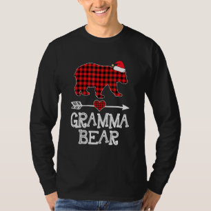 Camiseta Gramma Bear, Red Buffalo Xadrez Gramma Bear Pajama