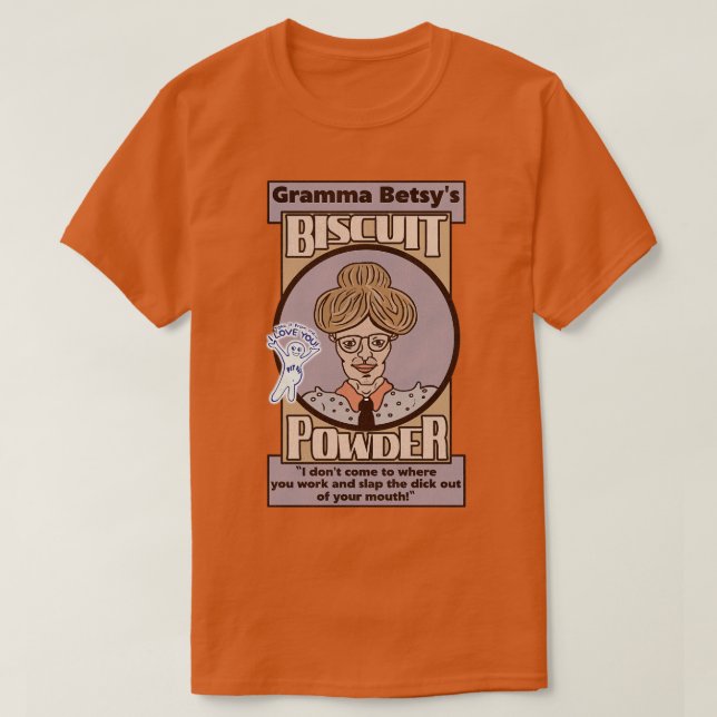 Camiseta Gramma Betsys Biscuit Powder (Frente do Design)