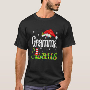 Camiseta Gramma Claus Santa Funny Christmas Pajama Matching