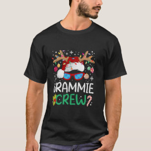 Camiseta Grammie Crew Santa Hat Xmas Reindeer Fam de Natal