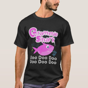 Camiseta Grammie Shark Cute Vovó Peixe Nãozinho Slim F