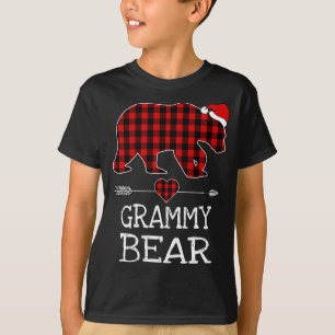 Camiseta Grammy Bear Buffalo Xadrez Papais noeis Seta Fa De