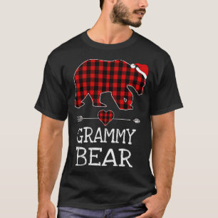 Camiseta Grammy Bear Buffalo Xadrez Papais noeis Seta Fa De