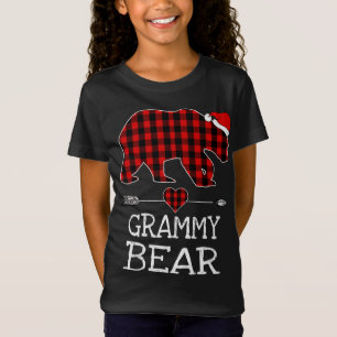 Camiseta Grammy Bear Buffalo Xadrez Papais noeis Seta Fa De