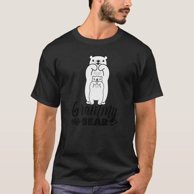 Camiseta Grammy Bear Orgulhoso Família Correspondente (Frente)