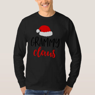 Camiseta Grammy Claus Engraçado Pijama de Natal Pjas Vovó