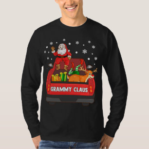 Camiseta Grammy Claus Red Truck Papais noeis Reindeer Elf C