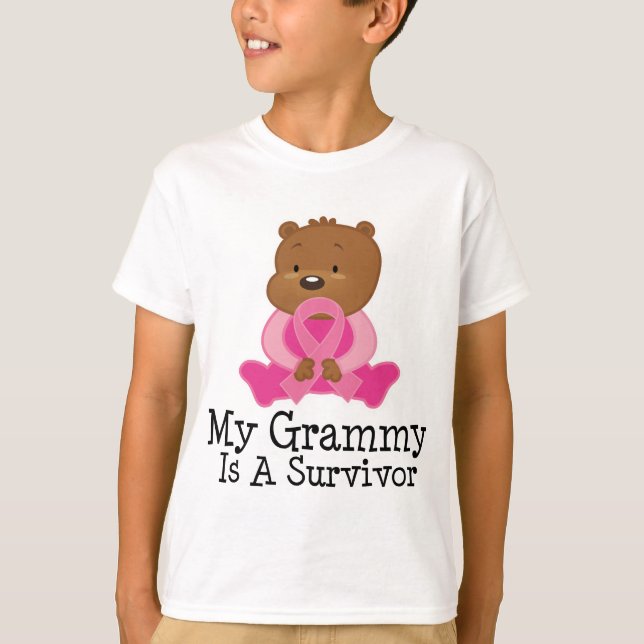 Camiseta Grammy de Sobrevivência do Câncer da Mama (Frente)