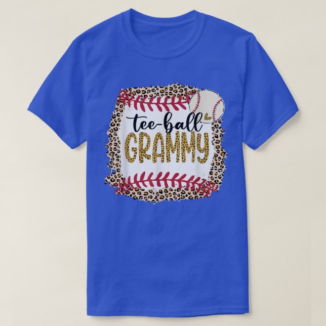 Camiseta Grammy De Teeball, Grammy De Teeball De Leopardo P (Frente do Design)