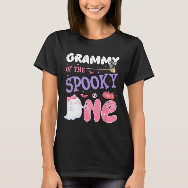 Camiseta Grammy Do Spooky One primeiro aniversario Hallowee (Frente)