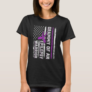 Camiseta Grammy of a Warrior Epilepsy Purple Ribbon Support