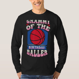 Camiseta Grammy Of Birthday Baller Theme Bda
