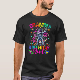Camiseta Grammy Of Birthday Girl Astronaut Boy Space Th