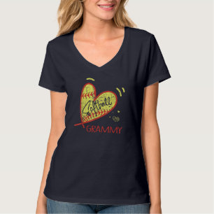 Camiseta Grammy Softball Para Vovó Dia de as mães Gif Para