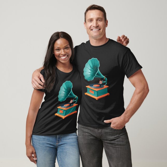 Camiseta Gramofone (Unissex)